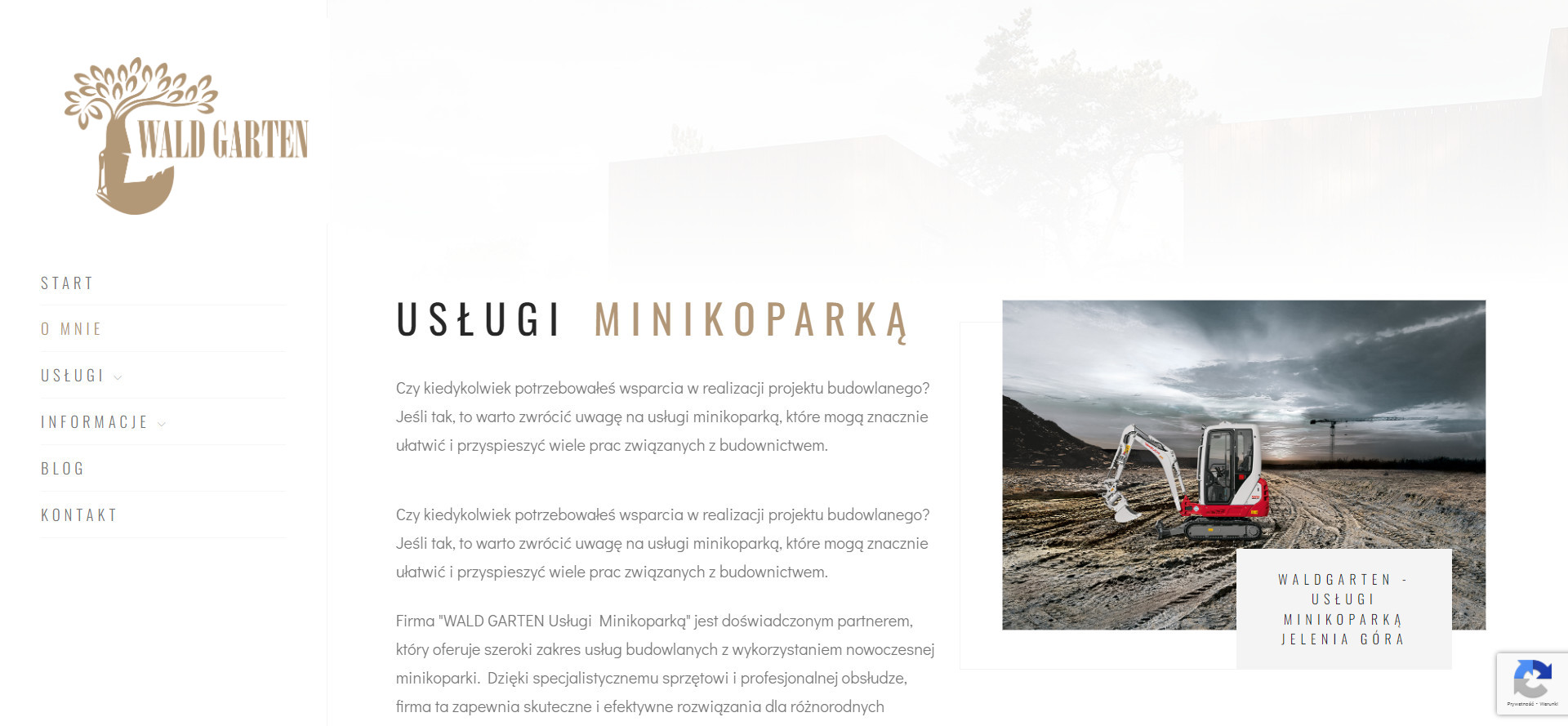 strony internetowe dla firm - waldgarten.pl